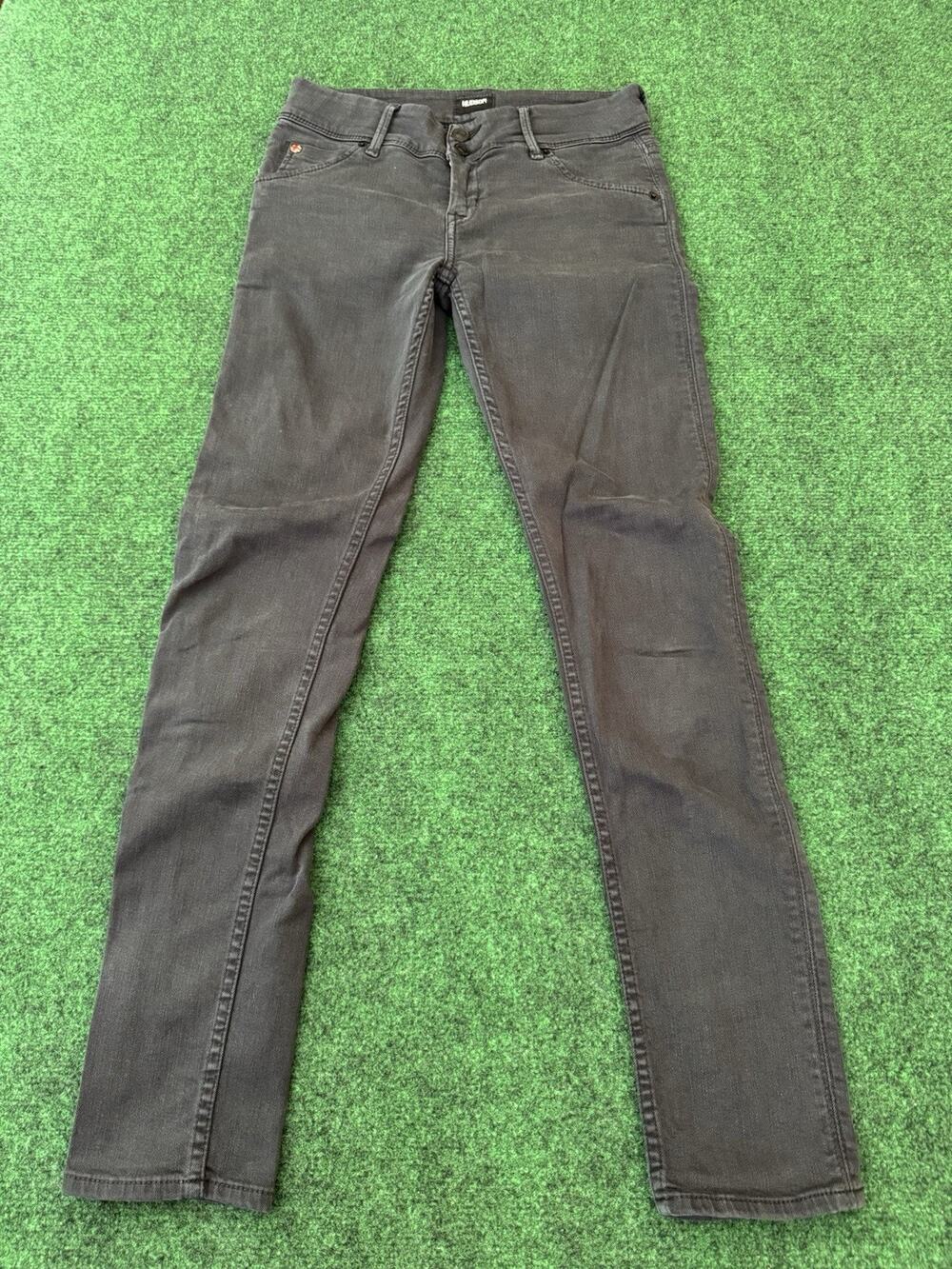 Hudson Jeans Women’s 26 Black Collin Flap Skinny Dark Wash Low Rise Stretch